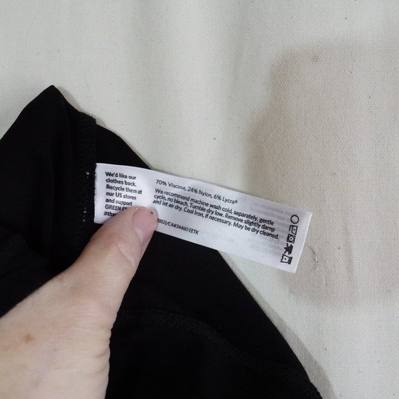 EILEEN FISHER Stretch Slim Black Viscose Crepe - Picture 8 of 8